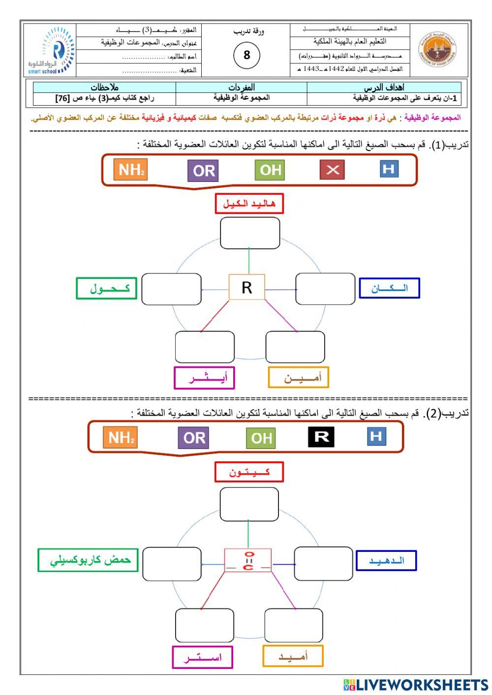 المجموعات الوظيفية 2