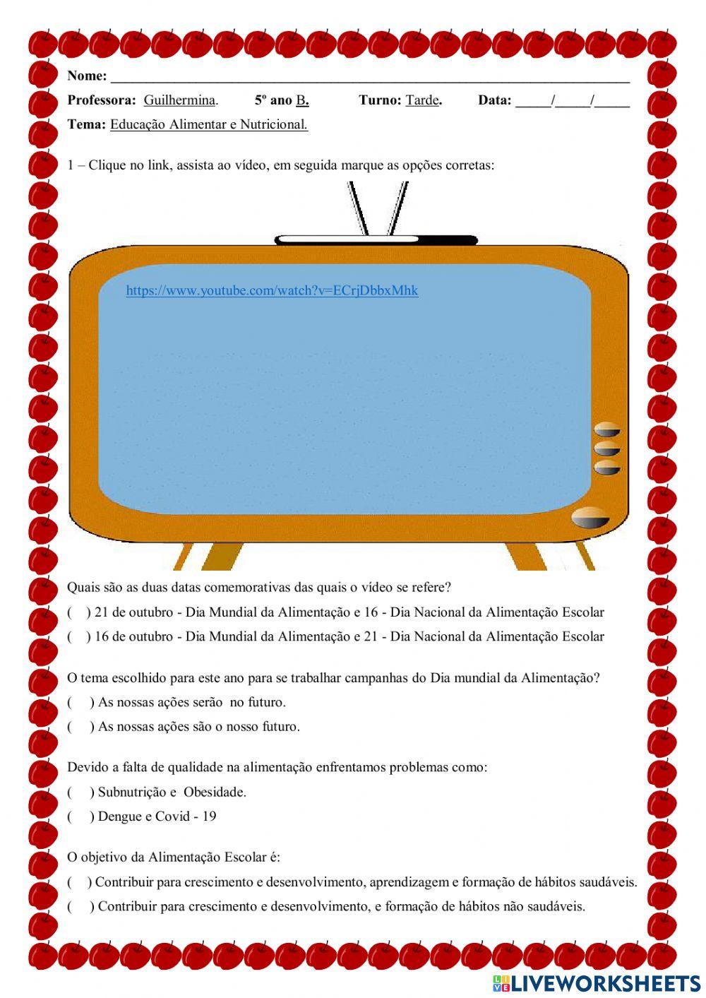 Dia Mundial da Alimentação