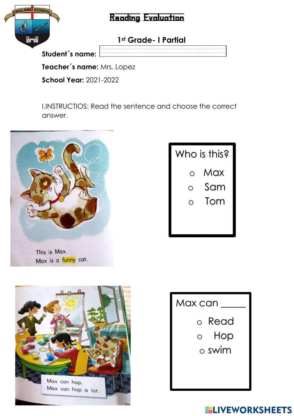 Reading comprehension