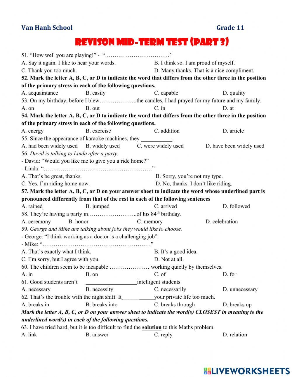 Revision grade 11-midterm-part 3