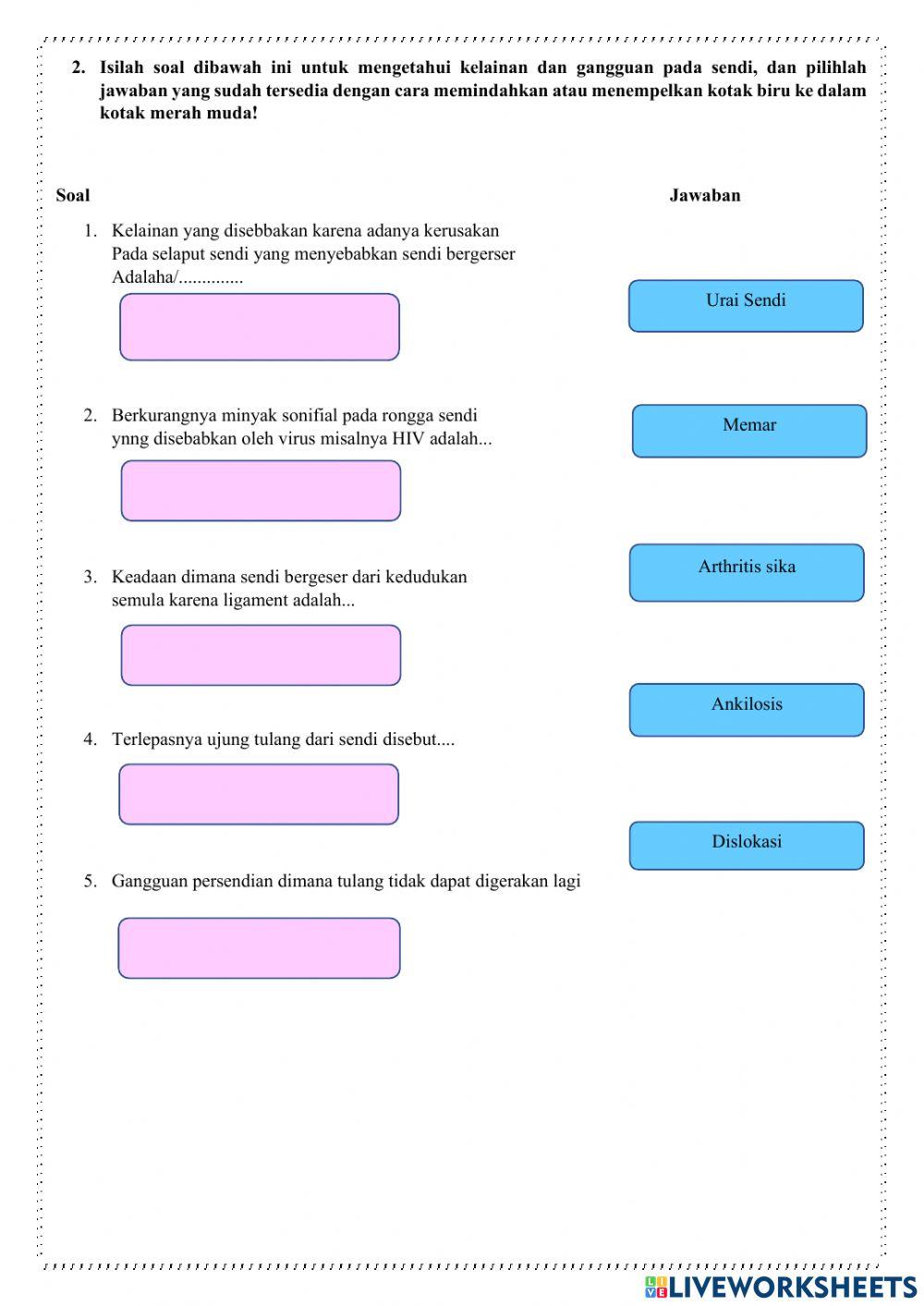 Kelainan dan Gangguan Pada Sistem Gerak