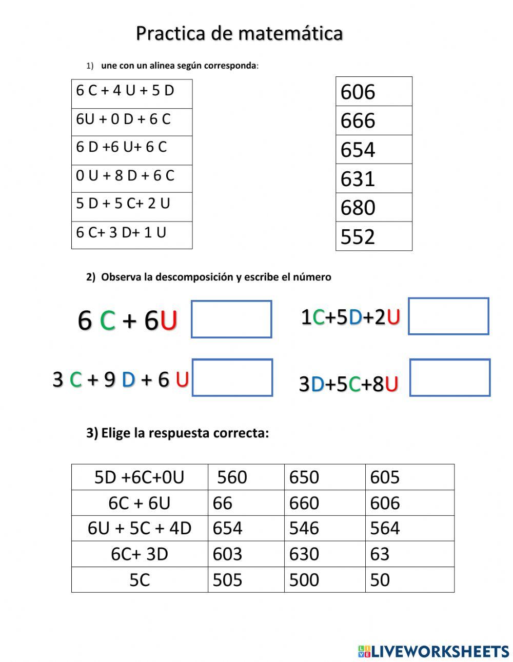 Practica de matematica