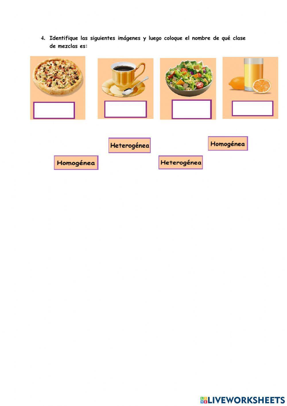 Las sustancias puras y mezclas