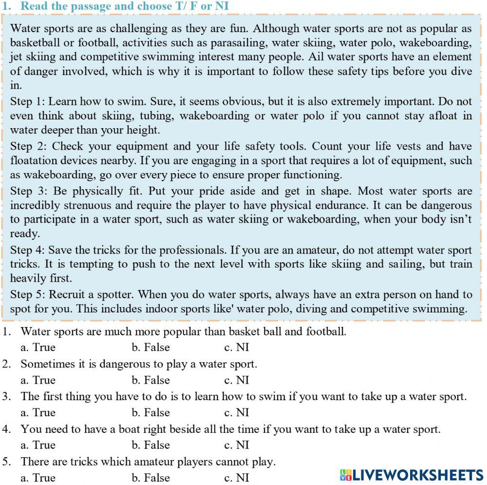 Extra class: unit 1 reading