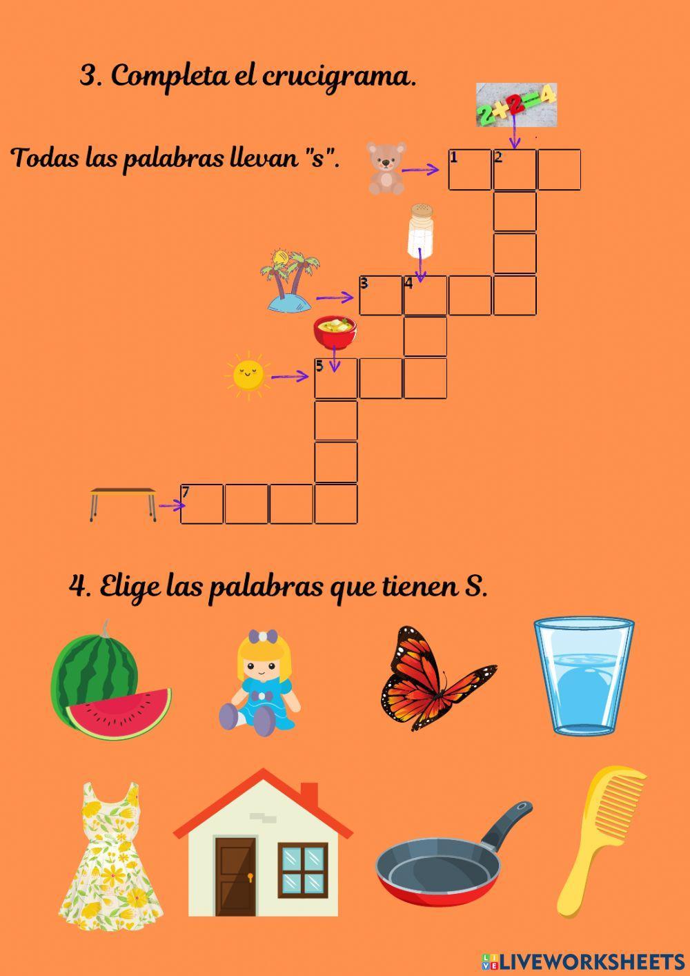 La letra s La letra s