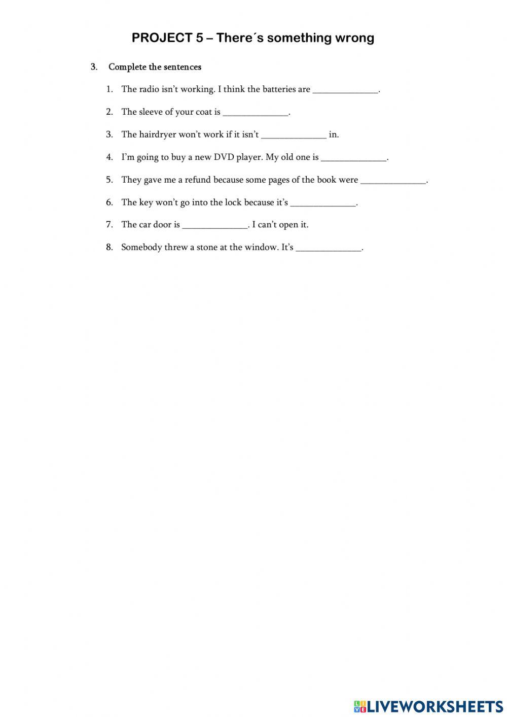 Project5-1C The… | Free Interactive Worksheets | 1544844