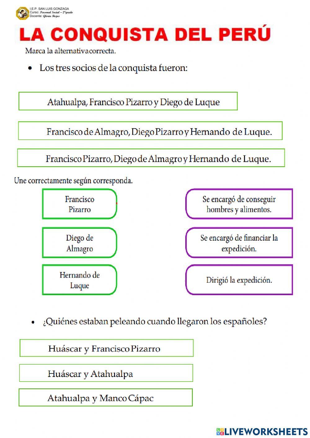 La conquista del perú