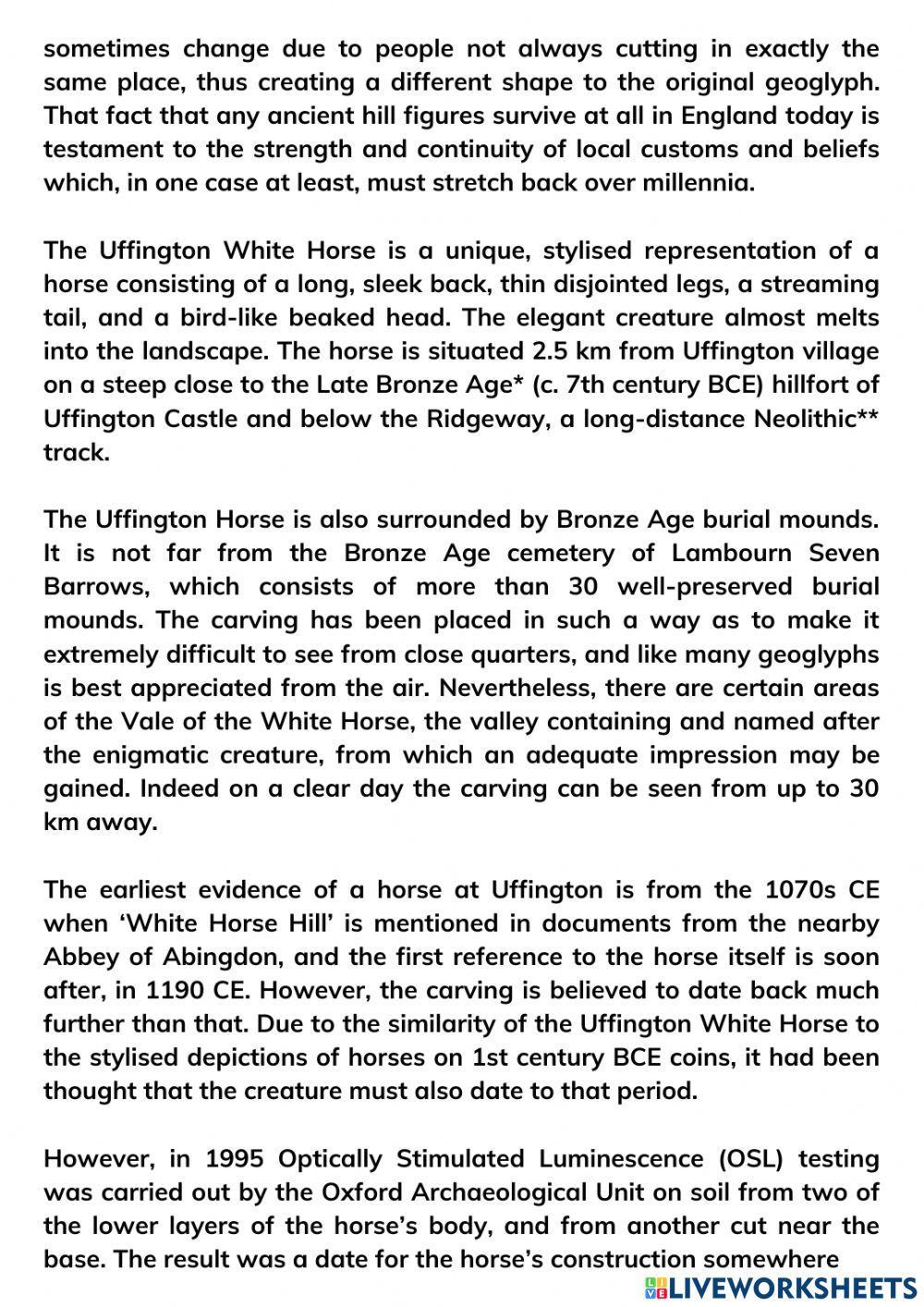 Cambridge 16 reading test 2 the white horse of uffington online