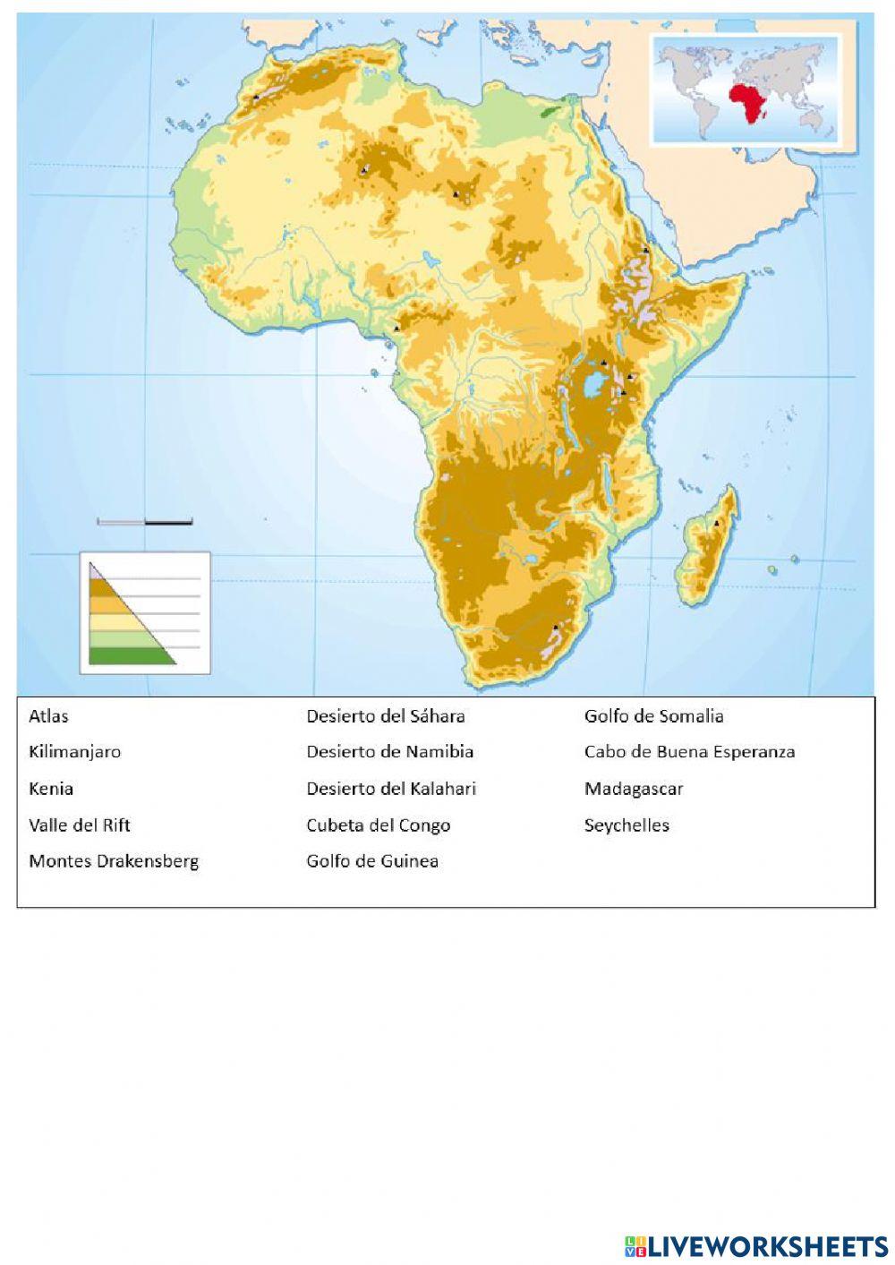 UNIDADES DEL RELIVE DE ÁFRICA