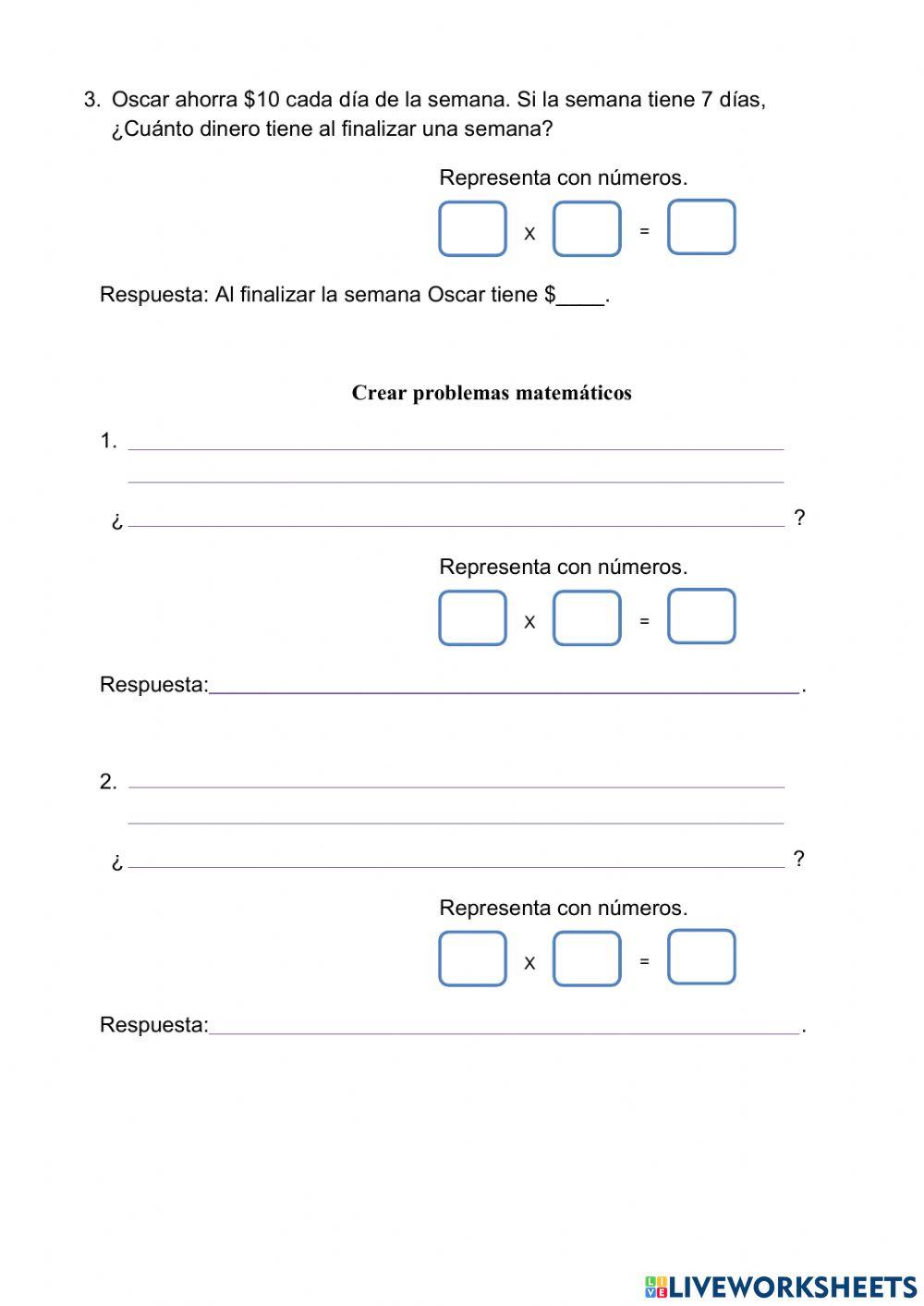 Guía de multiplicaciones