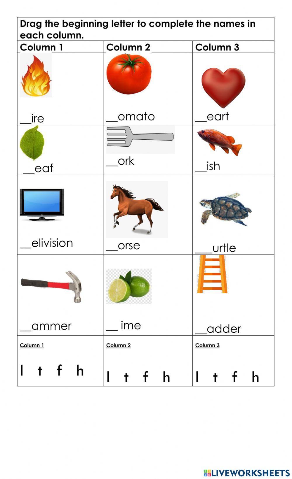 Initial letters Initial letters