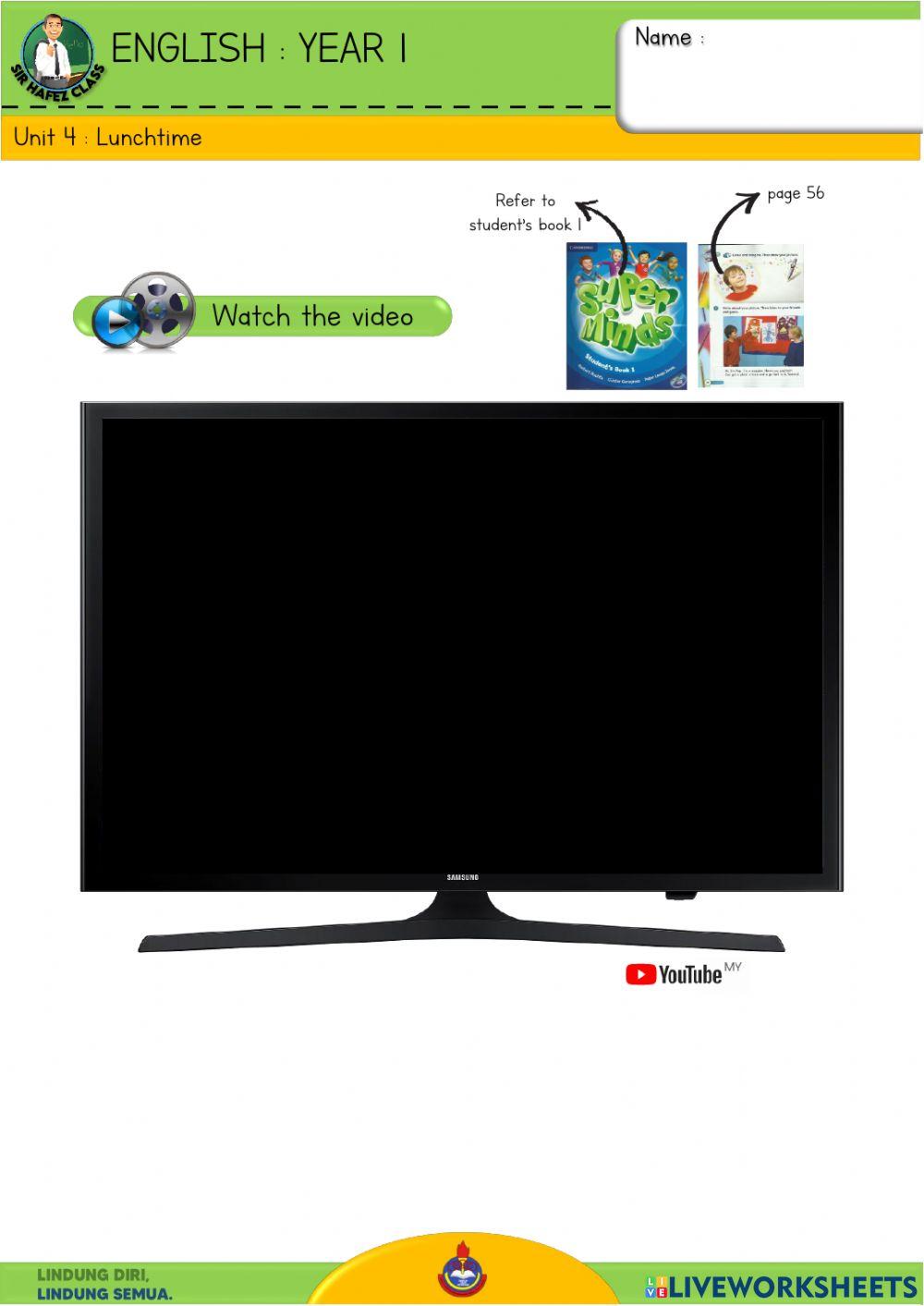 English Y1 - Lunchtime 23