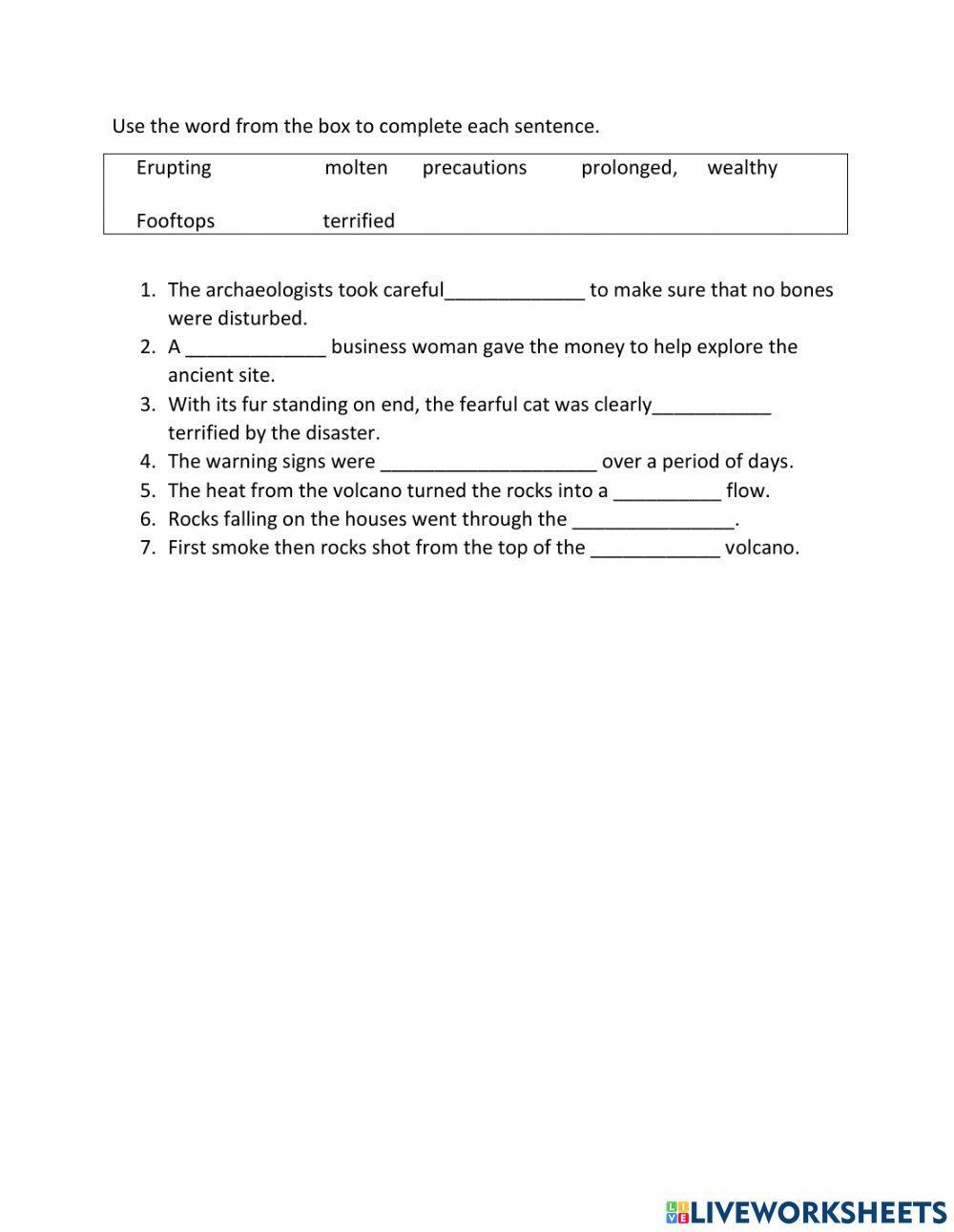 Reading comprehension