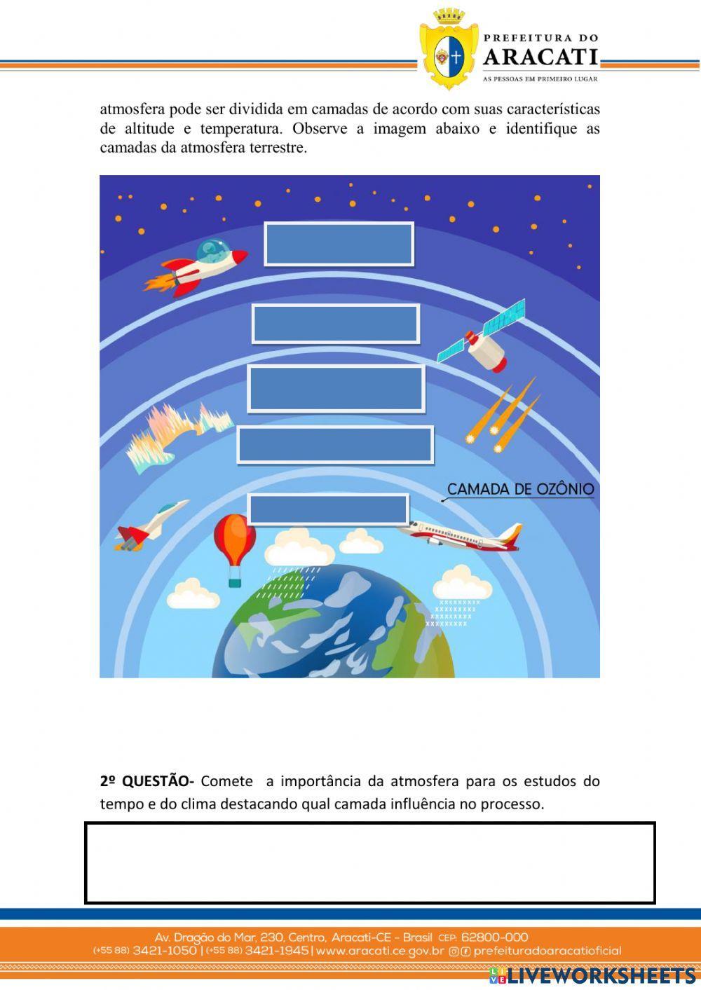 Atividade 8º anos- climas terrestres