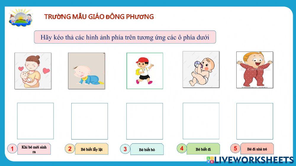 Sự phát triển của bé tuổi từ 0-2 tuổi