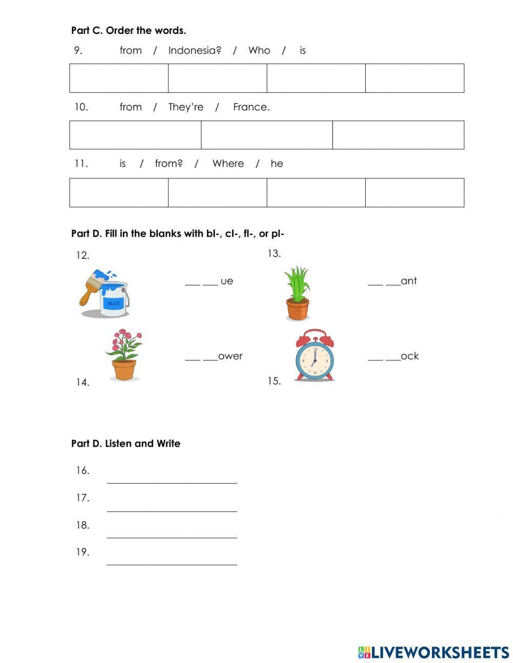 Unit 1 Fourth Grade -Big Show Test