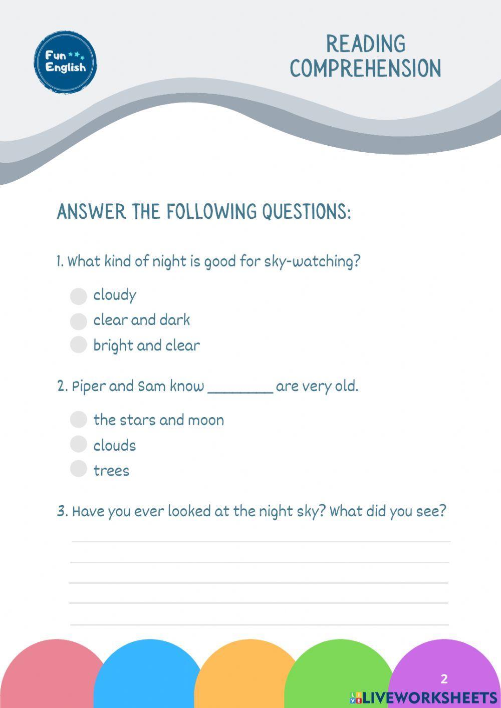 Reading Comprehension