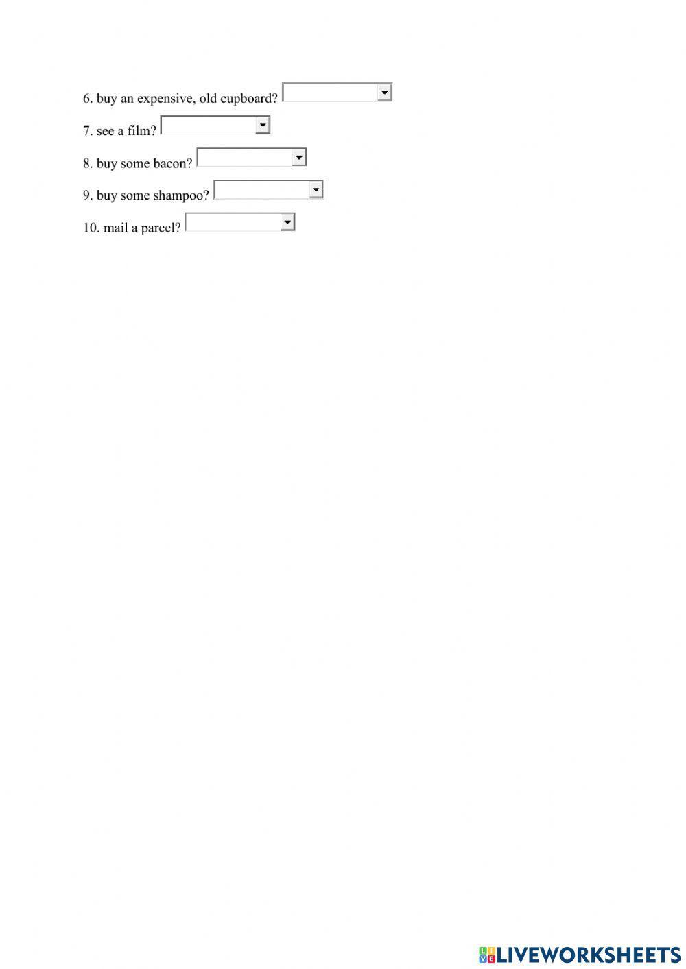 Reading about a shopping mall