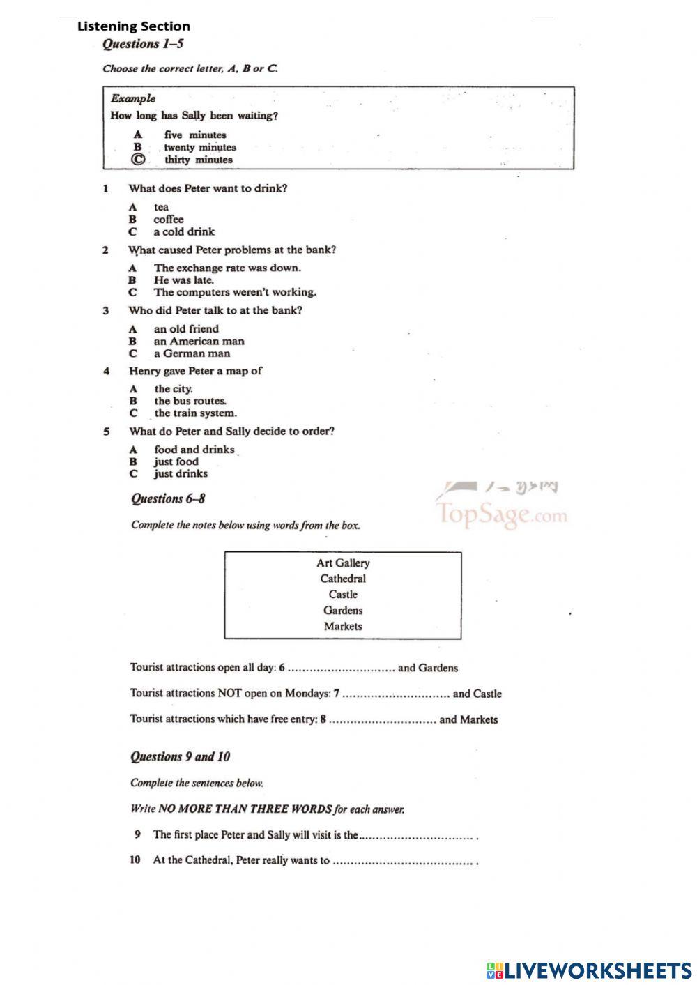 IETLS Listening Practice 4.1
