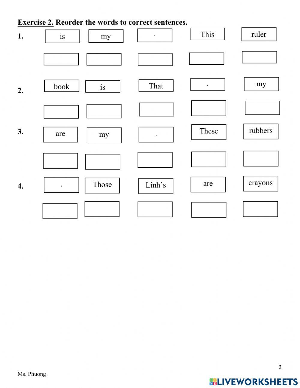 Word Search School Things