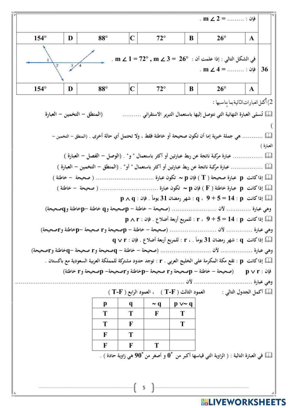 التبرير والبرهان 1