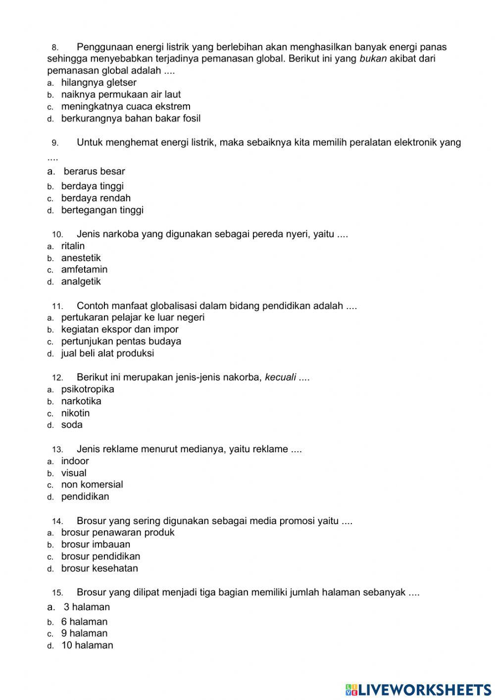 Kelas 6 tema 4 subtema 2