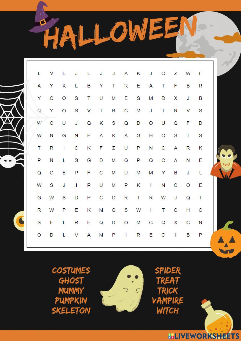 Halloween Wordsearch