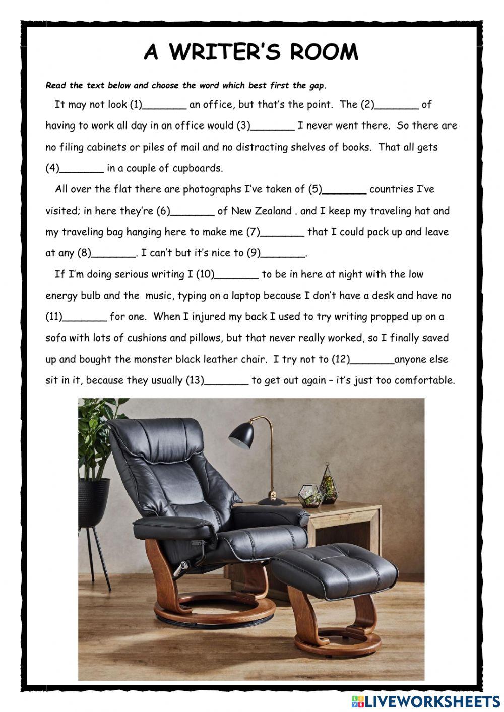 Writer's Room FCE Exercise