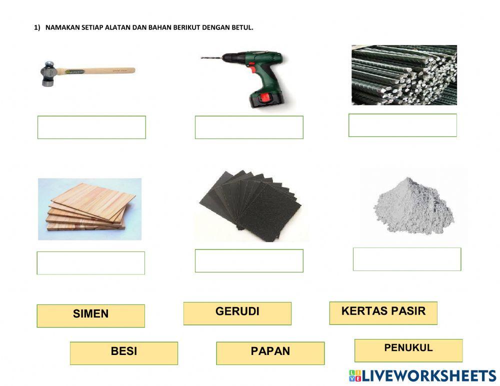 Peralatan dan bahan arca