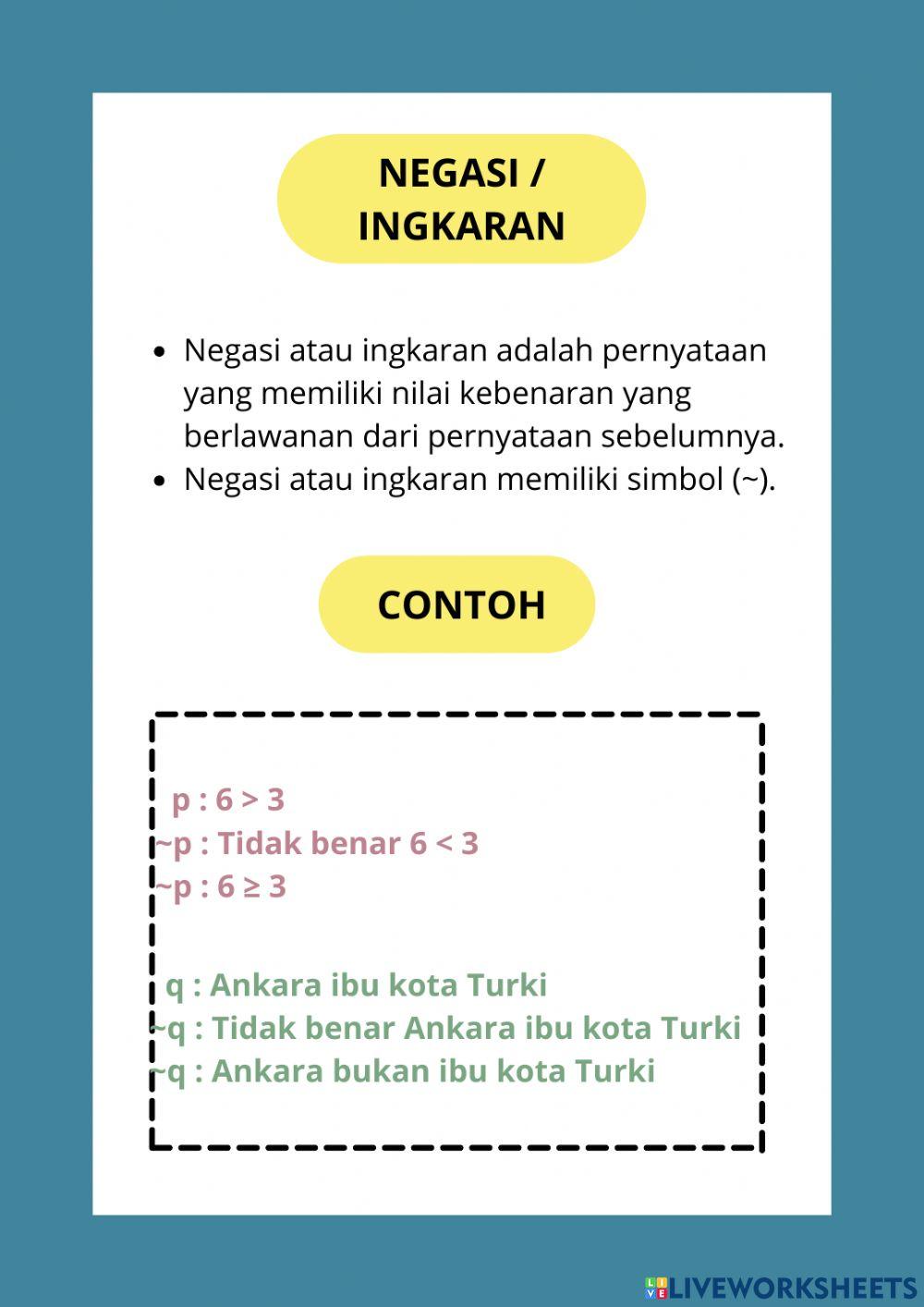 Bahan Ajar Materi Logika Matematika
