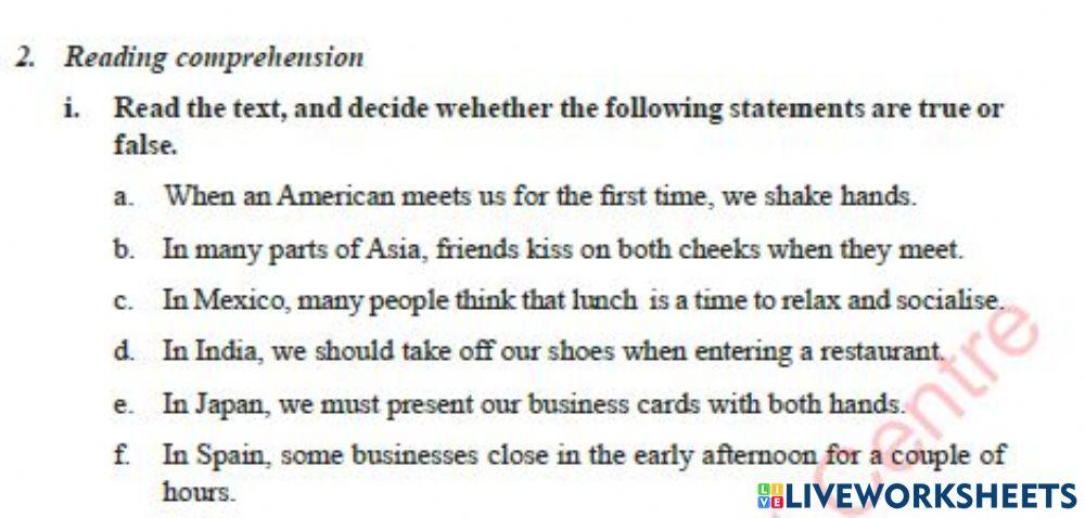 Unit 1.2  True or False