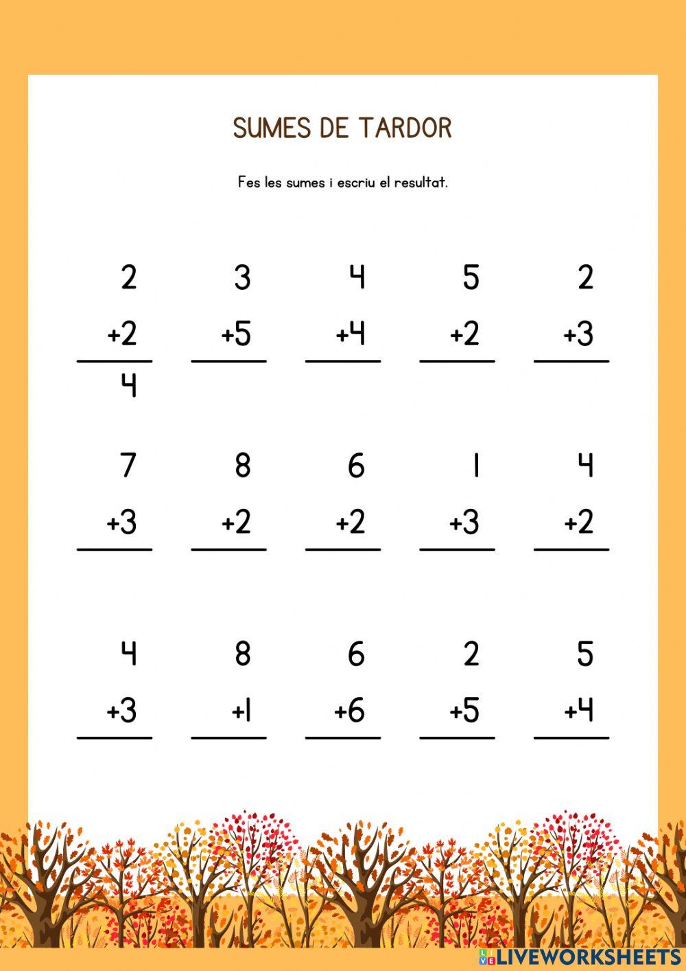 Sumes de tardor 1r