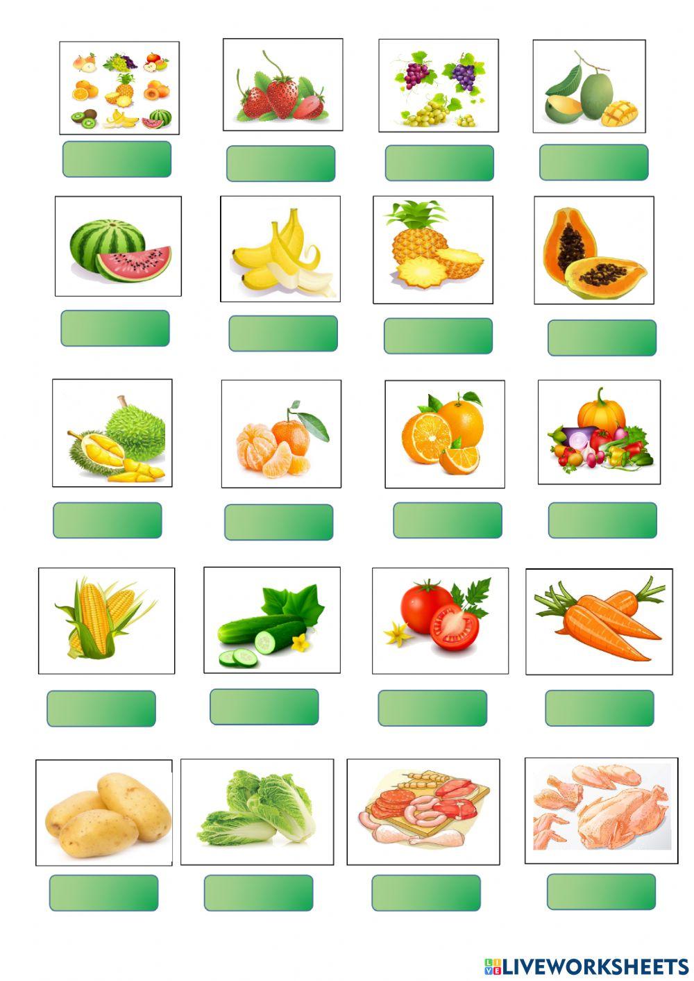 Fruits，vegetable and meat