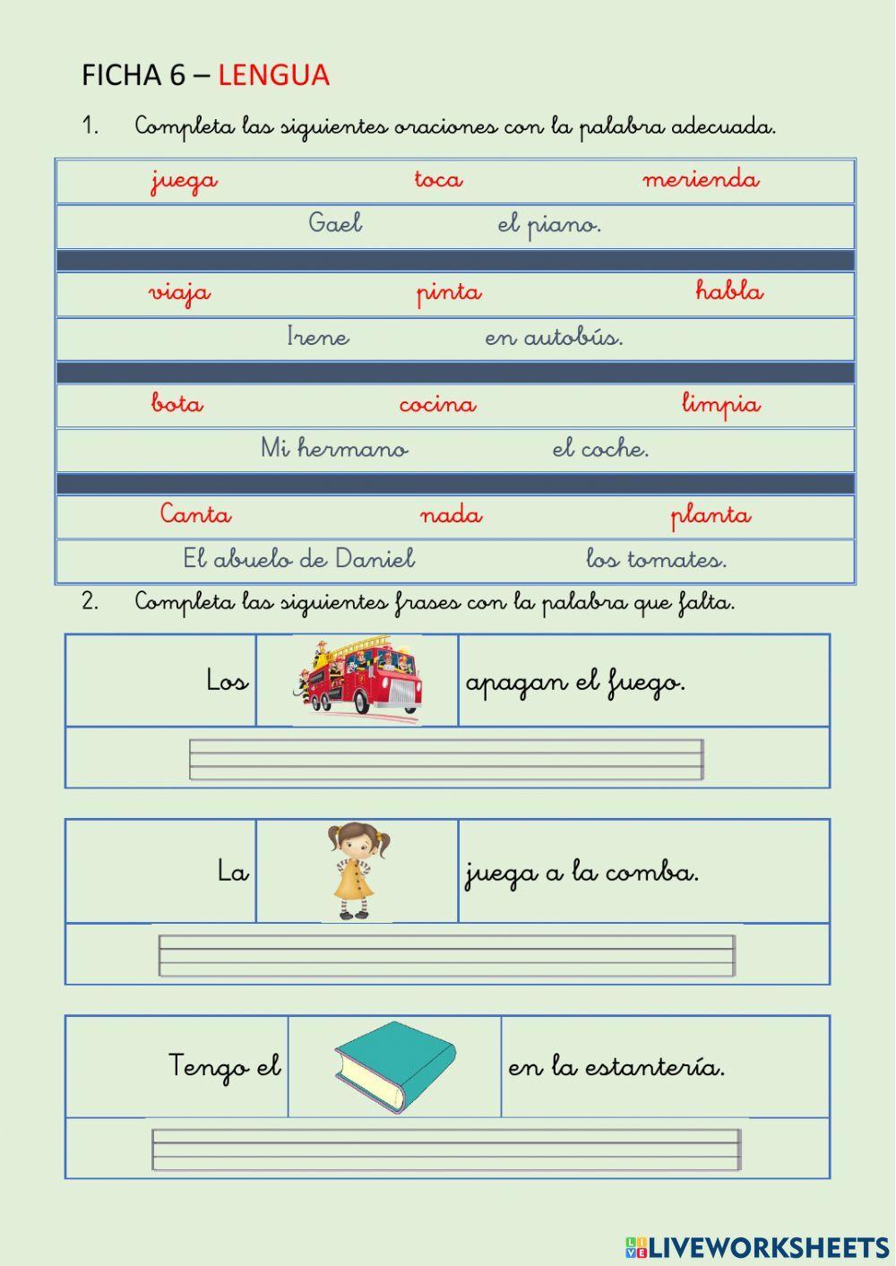 Escritura 2º de Primaria