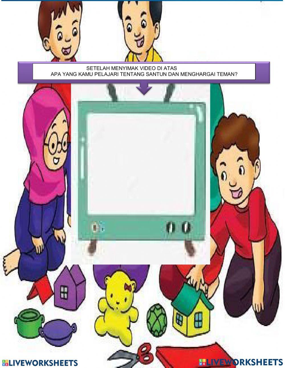 Santun dan menghargai sesama teman