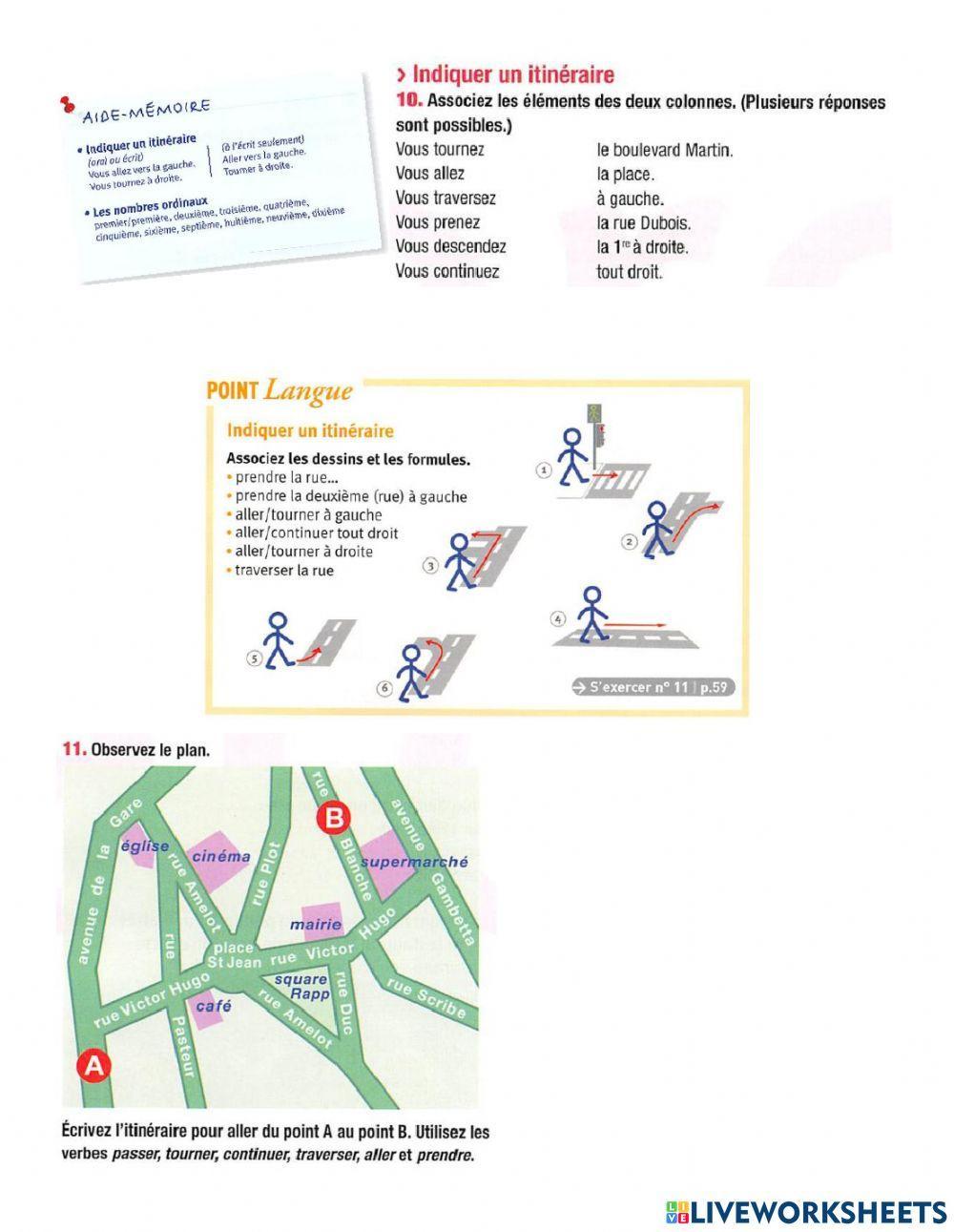 Indiquer un itinéraire