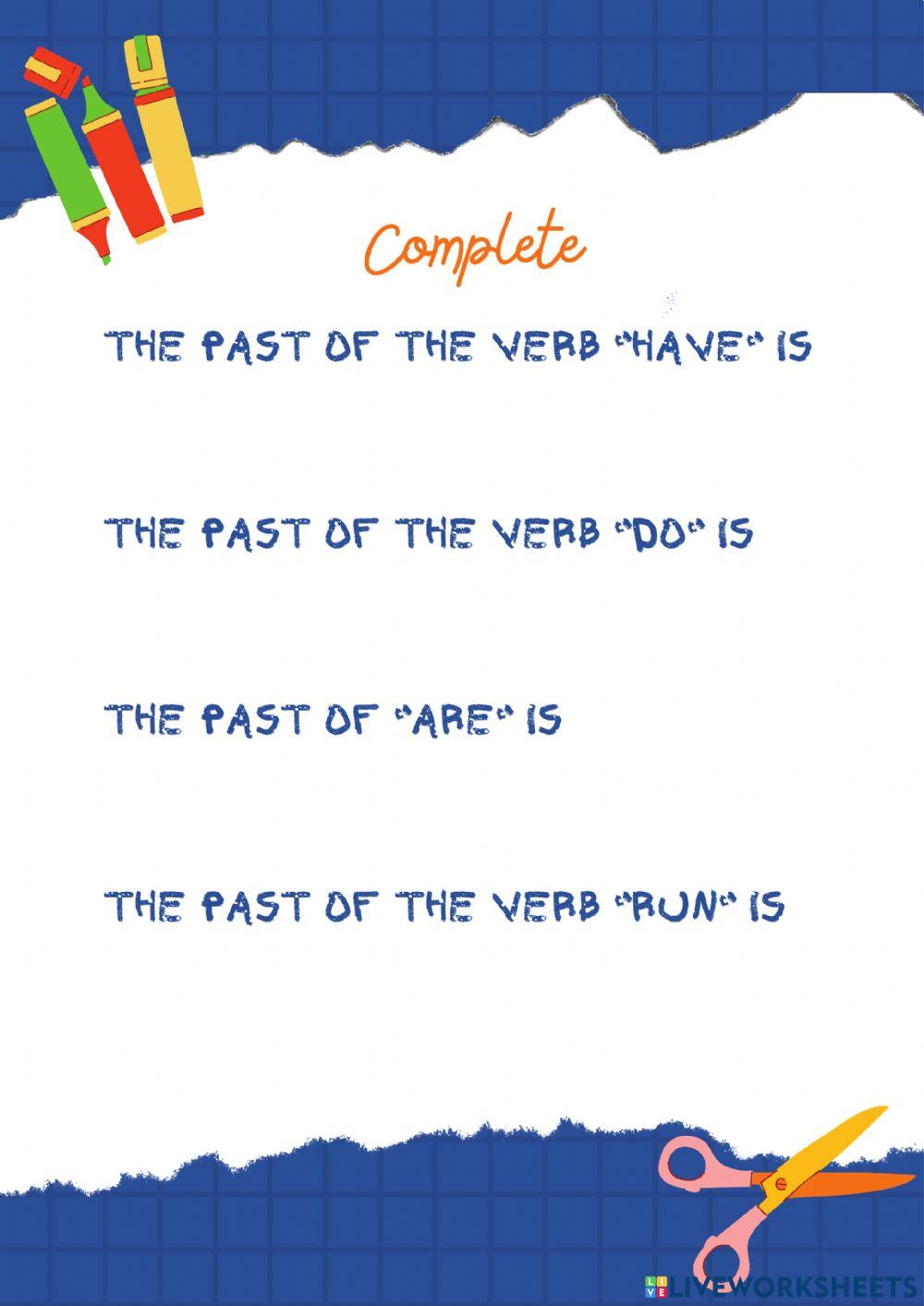 Irregular verbs practice (beep 6)