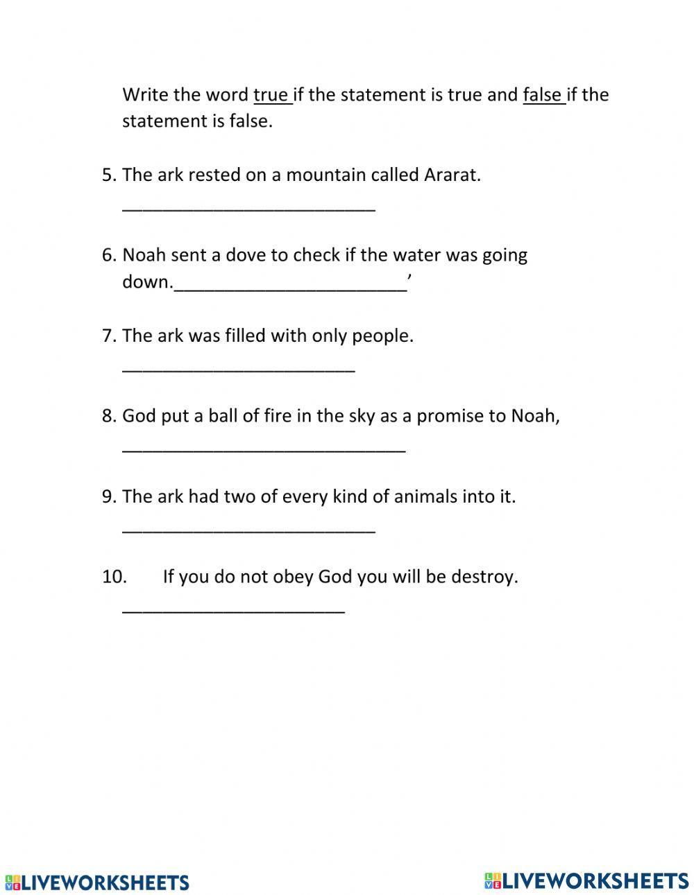 IDU- Noah and the Ark