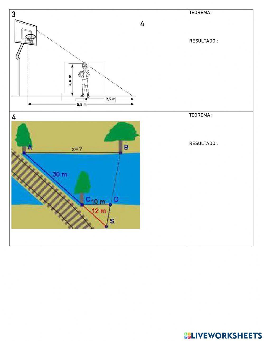 Aplicaciones teorema de tales