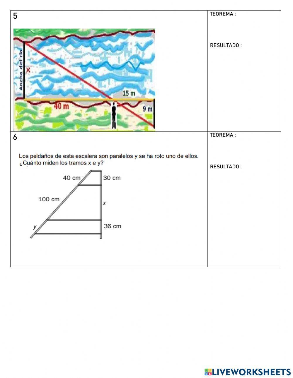 Aplicaciones teorema de tales