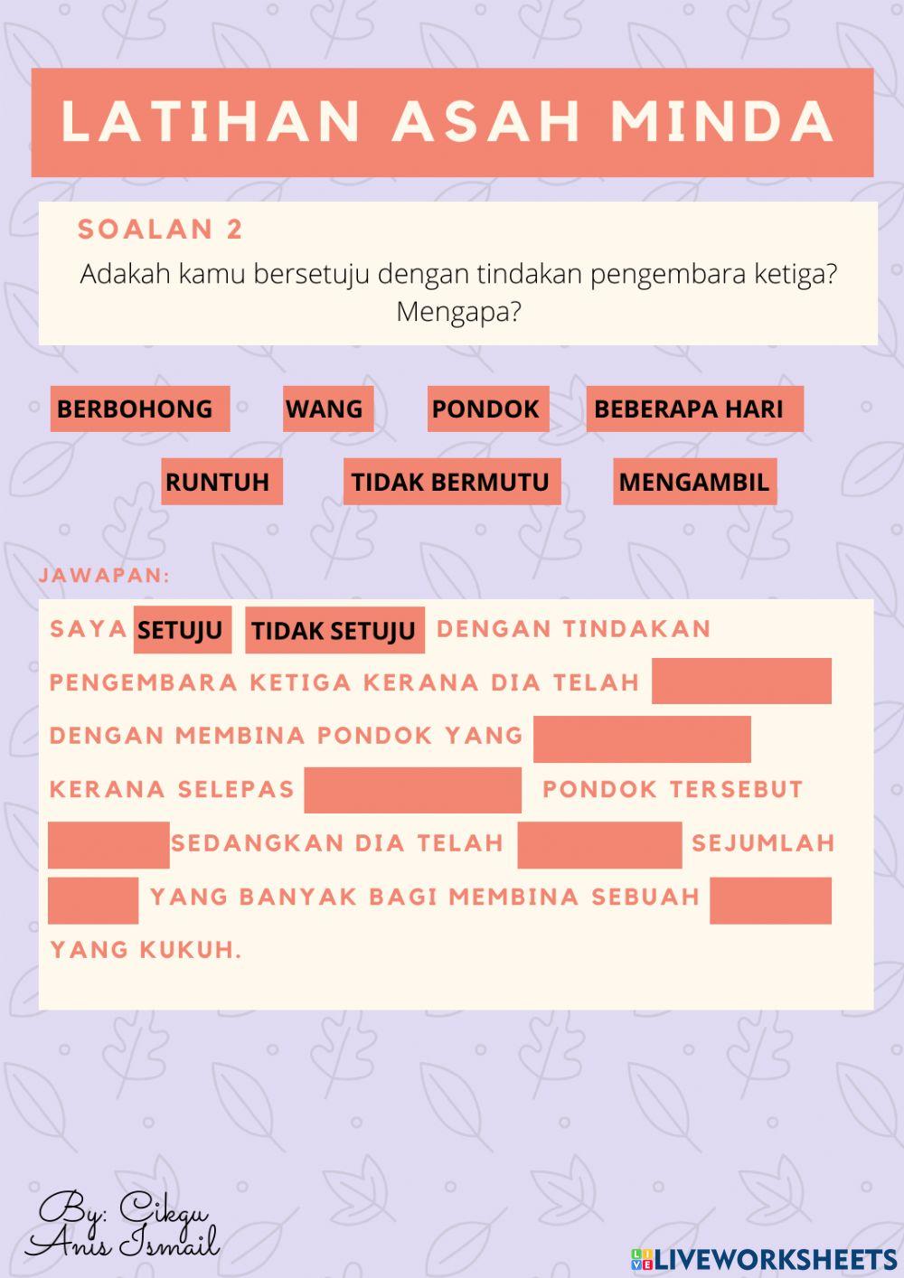 Unit 10: kejujuran membawa manfaat