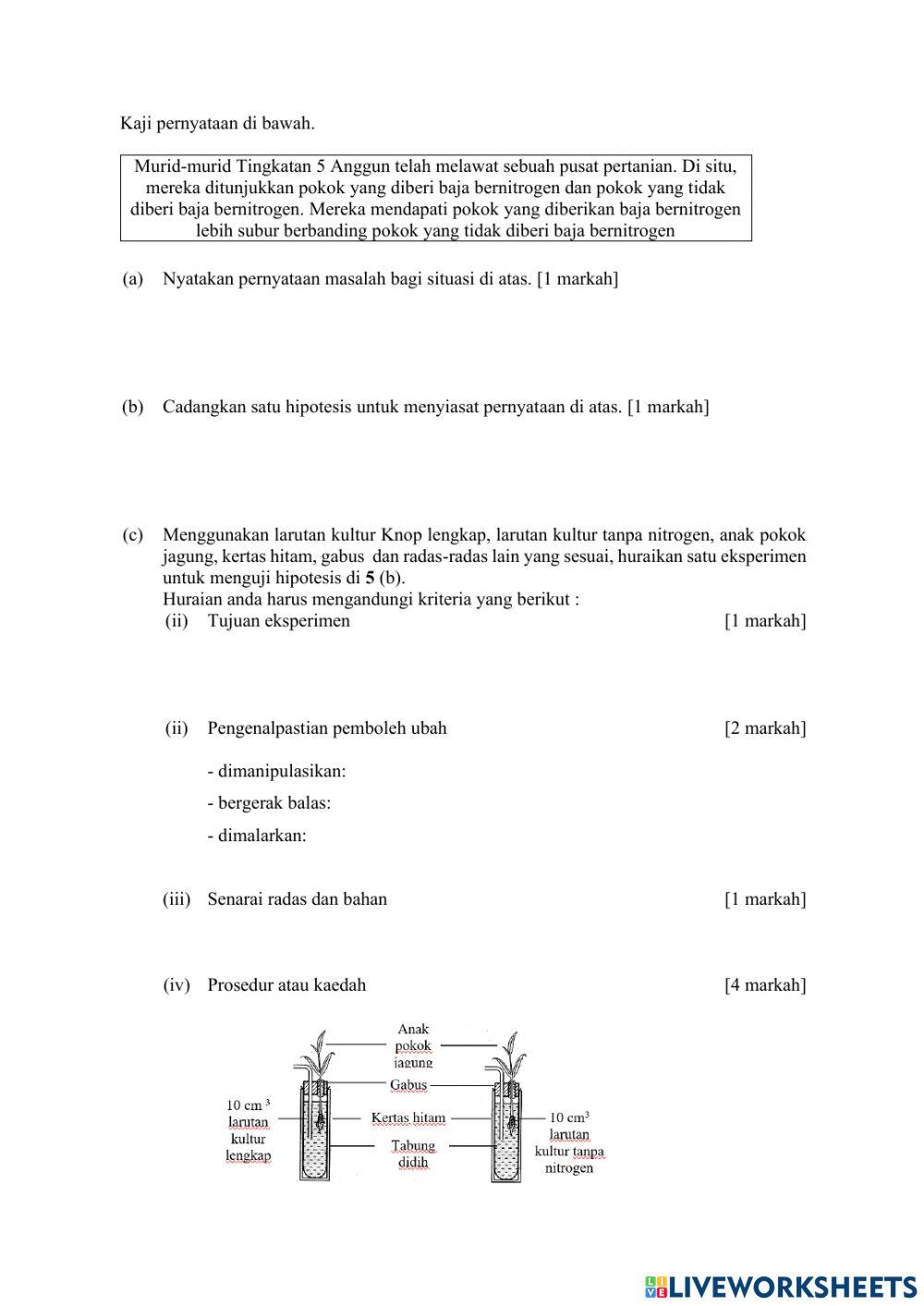 Keperluan nutrien tumbuhan