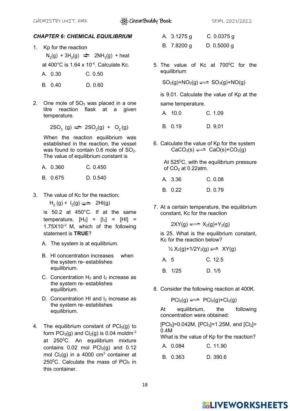 Chembuddy chemical equilibrium page 1