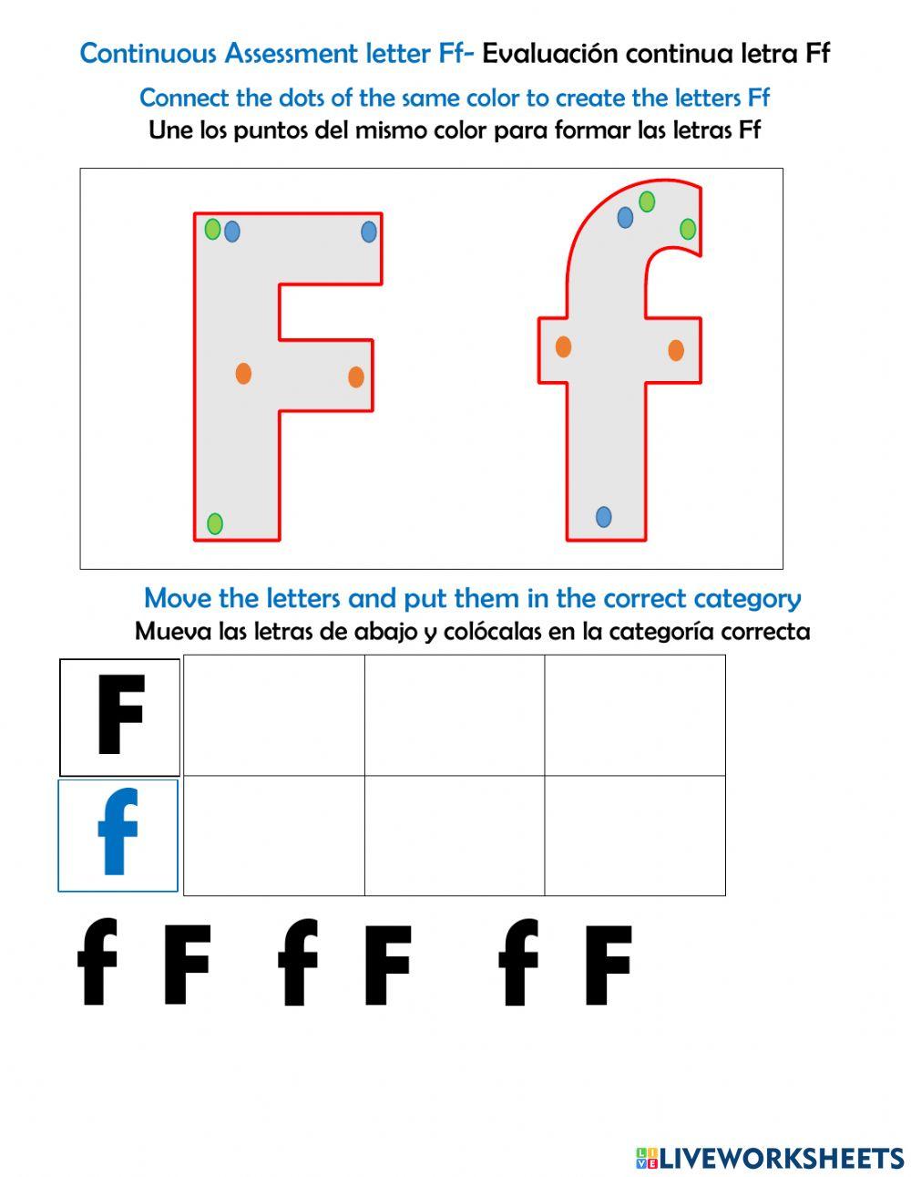 Letter Ff- Assessment