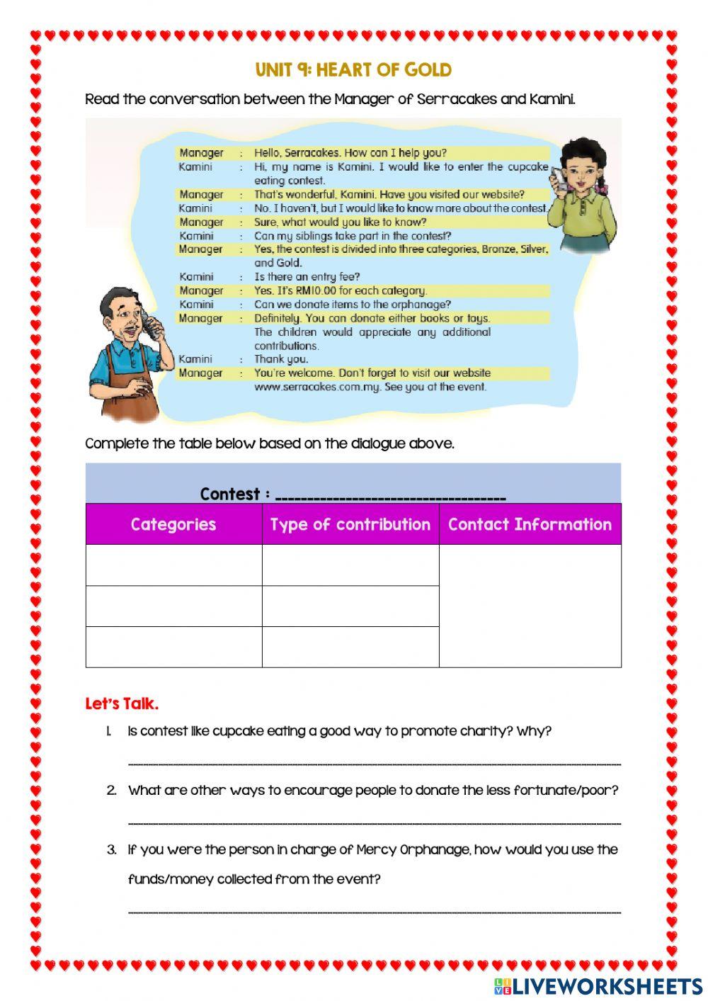 Unit 9: Heart Of Gold