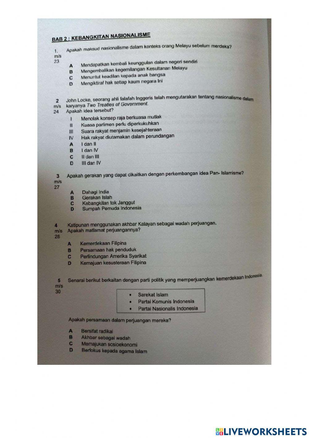 Bab 2: kebangkitan nasionalisme