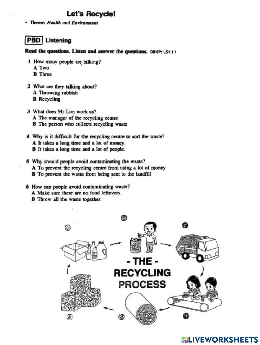 Form 2: Unit 1 Health and Environment