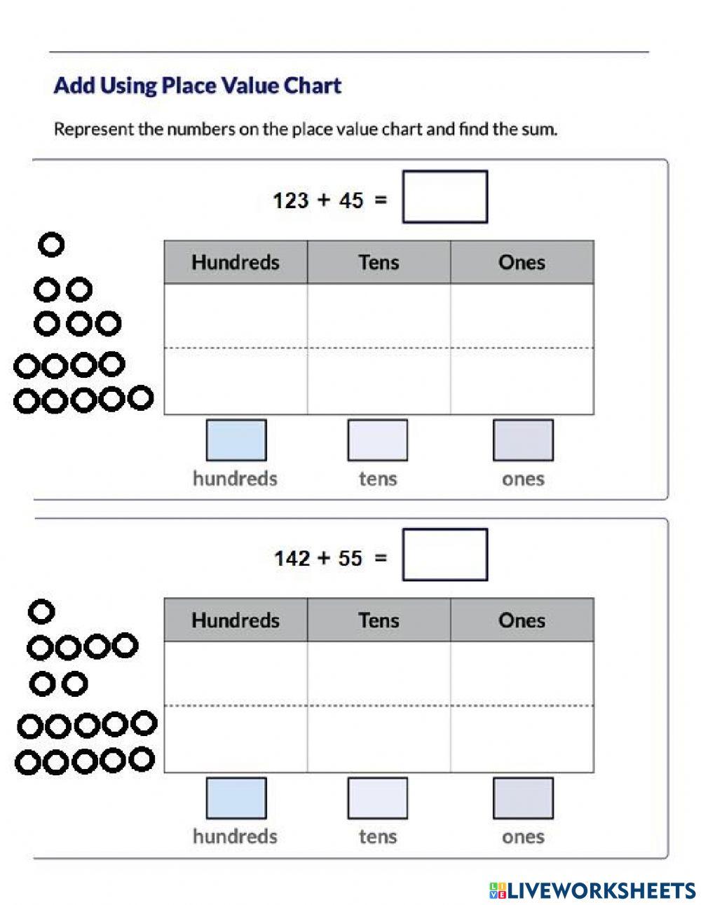 Place value chart