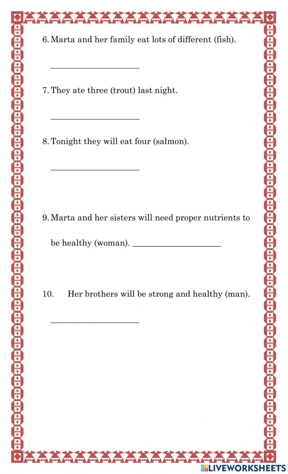 Irregular Plural Nouns