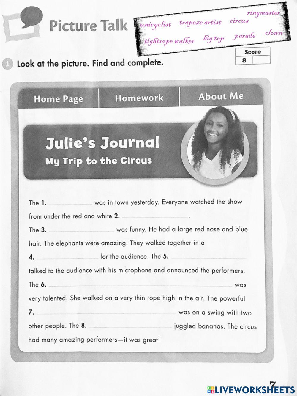 Happy Campers Skill Book Page 7